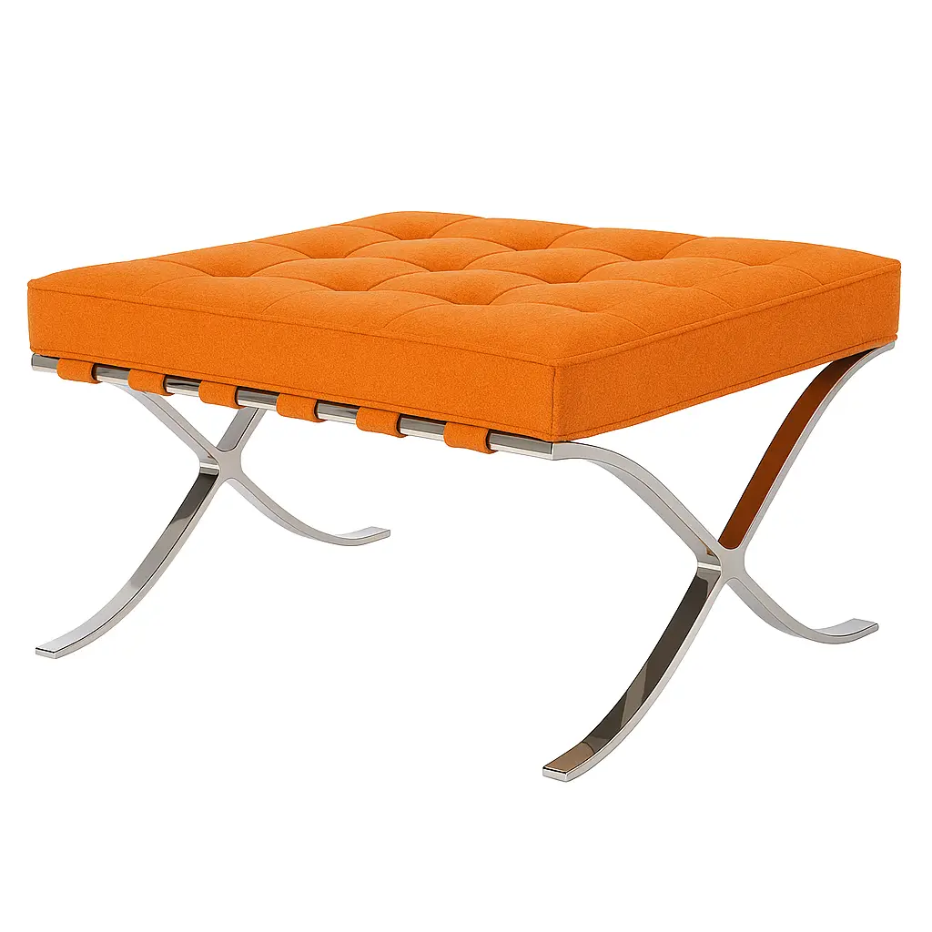 c1400-d3-Mies van der Rohe-Barcelona Ottoman-cashmere-color-orange.webp