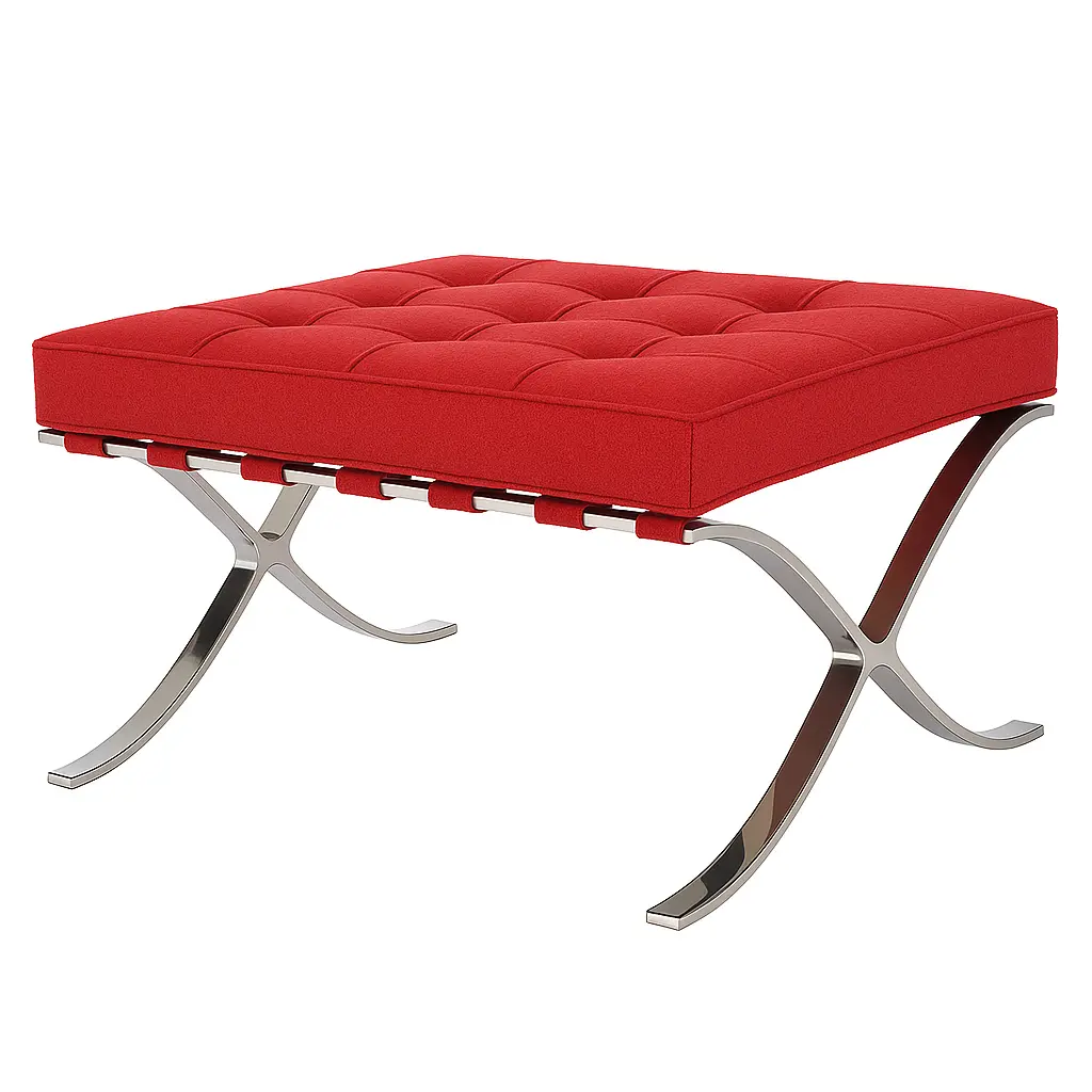 c1400-d3-Mies van der Rohe-Barcelona Ottoman-cashmere-color-red.webp