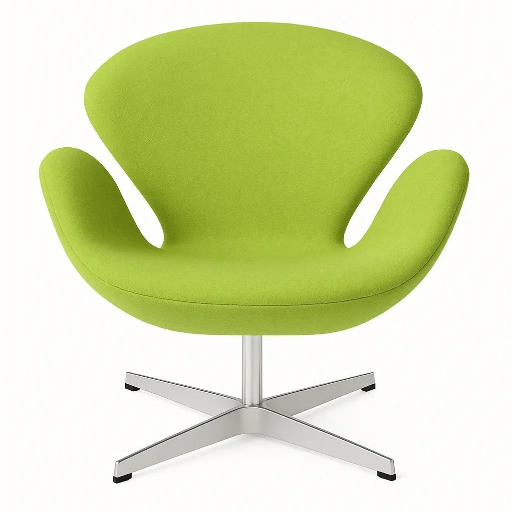 n2430-M-Arne Jacobsen-Swan Chair-Cashmere-color-Green.webp