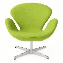 n2430-M-Arne Jacobsen-Swan Chair-Cashmere-color-Green.webp