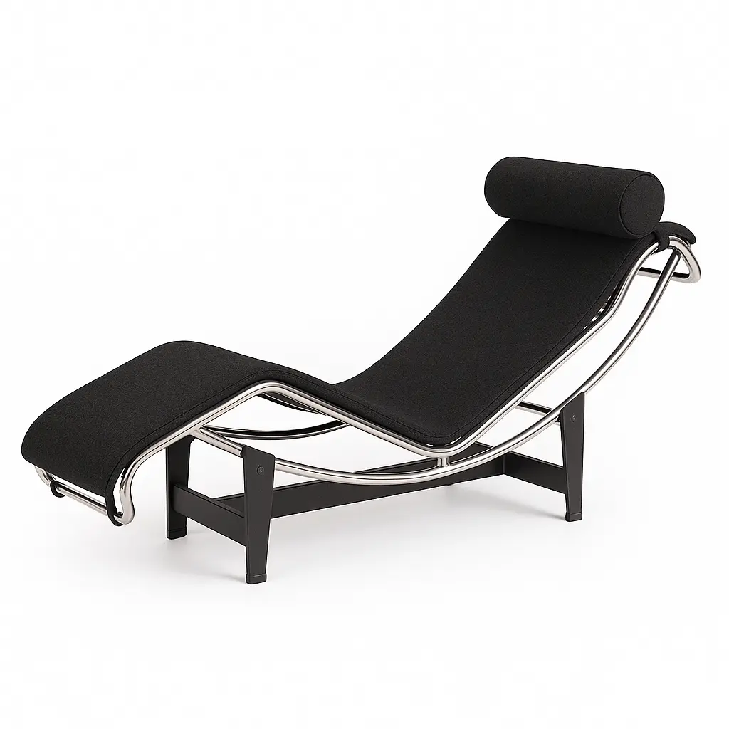 n1080-M-Le Corbusier-LC 4-Lounger-cashmere-BLK.webp