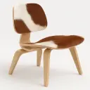 n2380-M-Charles Eames- lounge plywood chair-cowhide-color-nature-brown.webp
