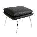 n2490-Saarinen-Womb ottoman-leather-color-BLK.webp
