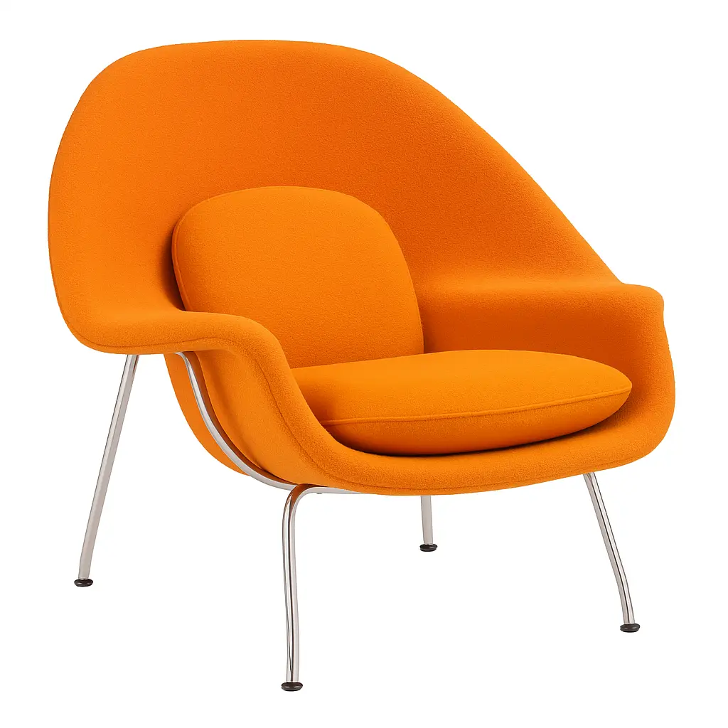 n2480-d5-Eileen Gray- Womb chair-Cashmere-Color-Orange.webp
