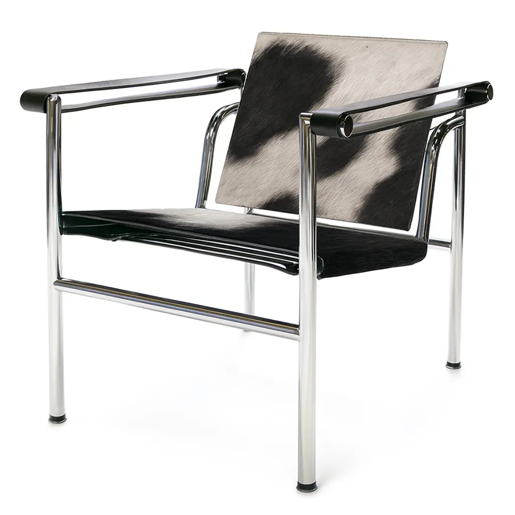 [1190-14-0000-2411] Armchair LC Series No 1 Cowhide (Black-White)