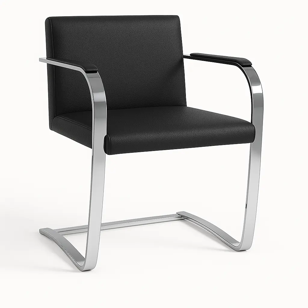 Brno Chair Flatsteel (Black)
