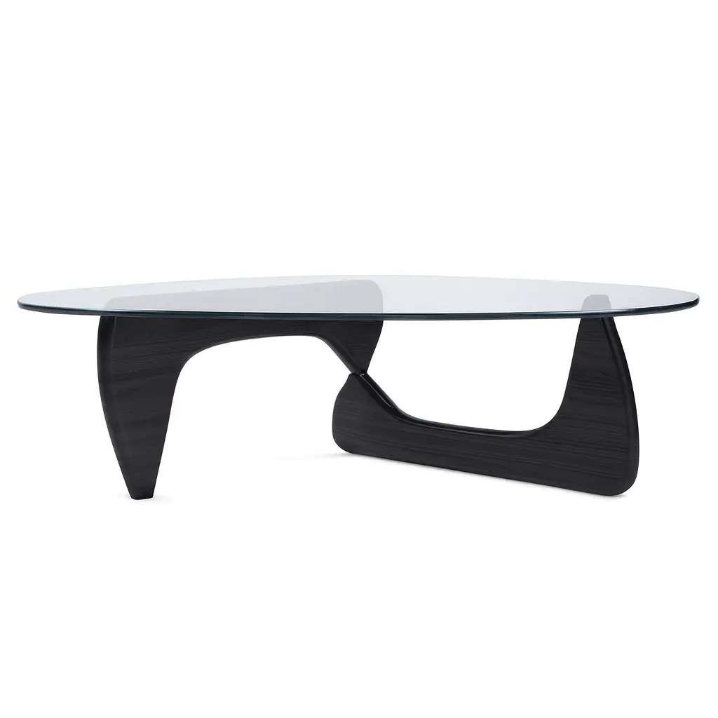 Isamu Noguchi Couchtisch (Schwarz mit Struktur)