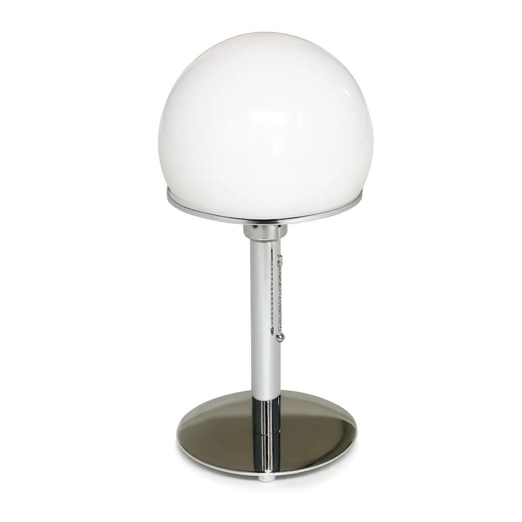 Wagenfeld Bauhaus Lampe mit Metalsockel