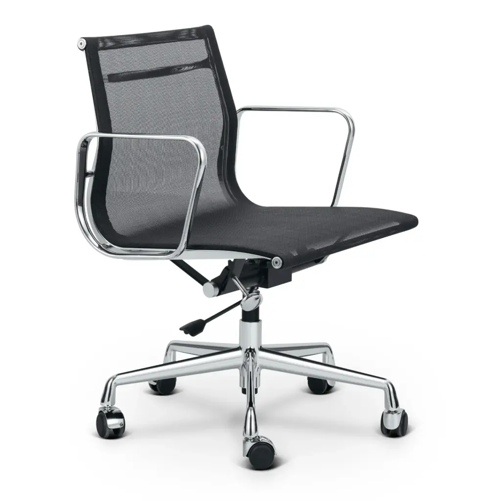 EA Büro Stuhl, Netz version (niedrige Lehne) (Schwarz)