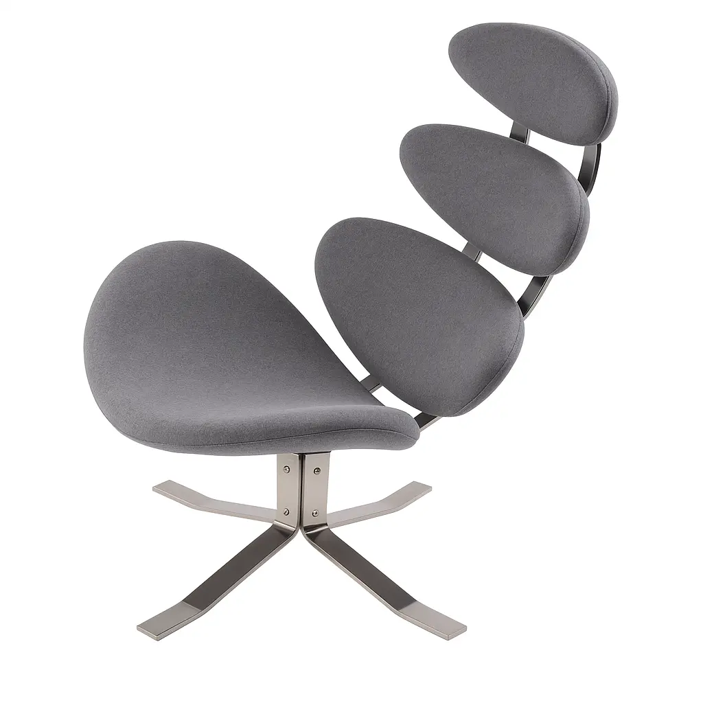 Corona Chair Wool-Cashmere Version (Gray)