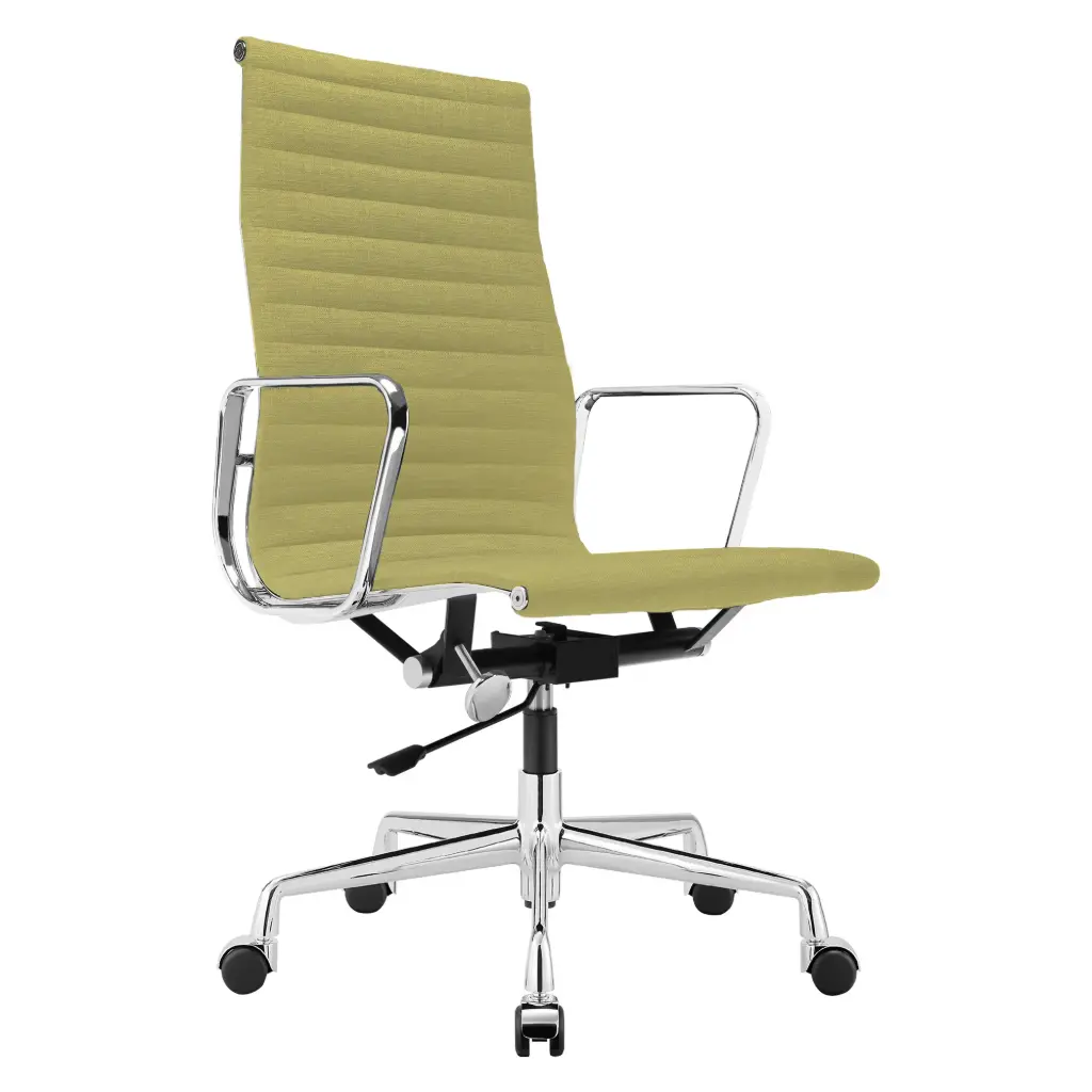 EA Office Chair, Hard Pad Version in Linen (Green)
