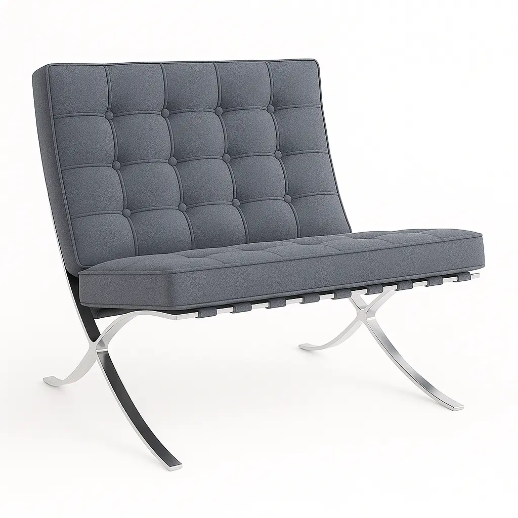 Barcelona Sessel Cashmere Version (Grau)