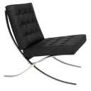 Barcelona Sessel - Black Leather Deal