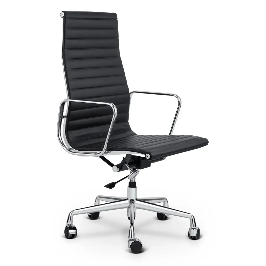 EA Office Chair, Leather Hard Pad version BLACK SPECIAL