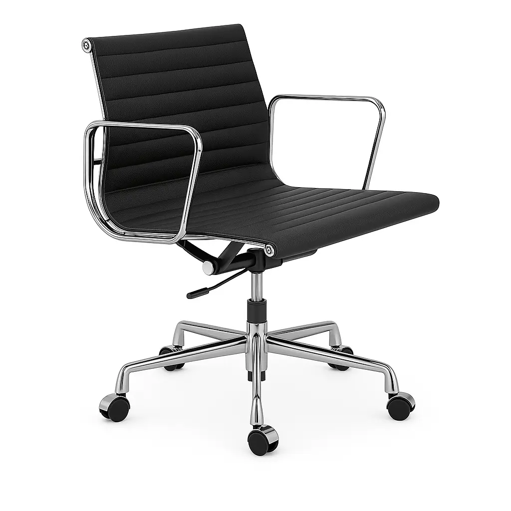EA Office Chair, Leather Hard Pad version - BLACK SPECIAL
