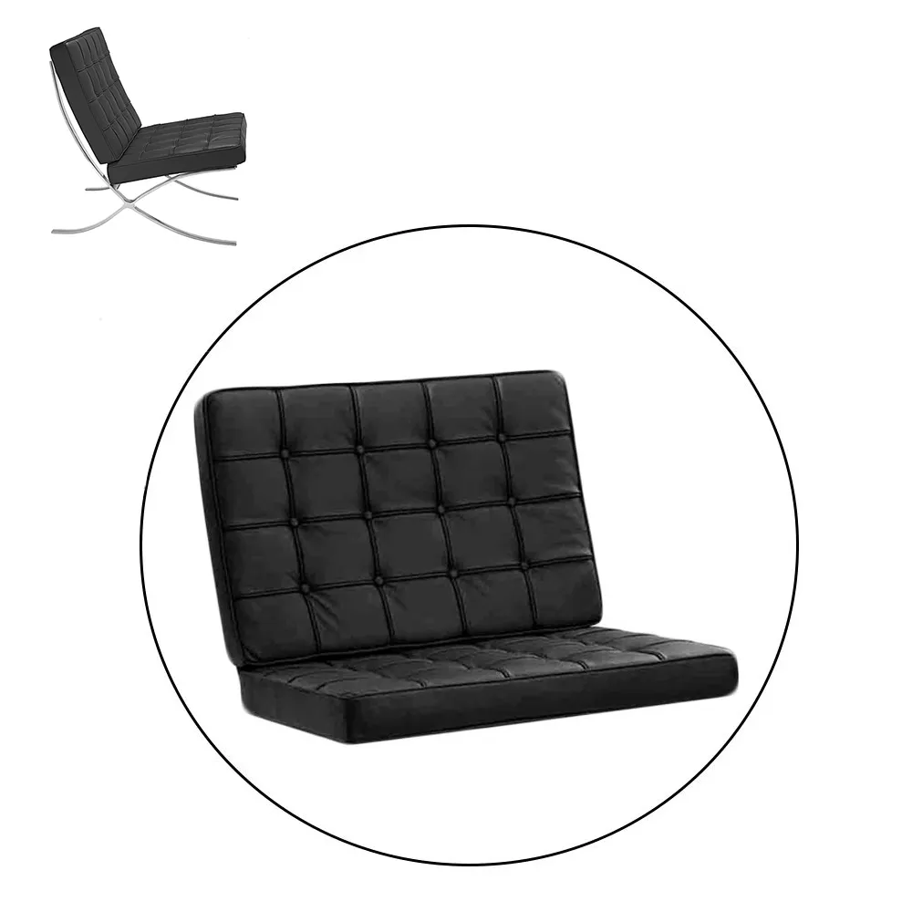 [1395-07-0000-2106] Barcelona Chair Cushion Set black